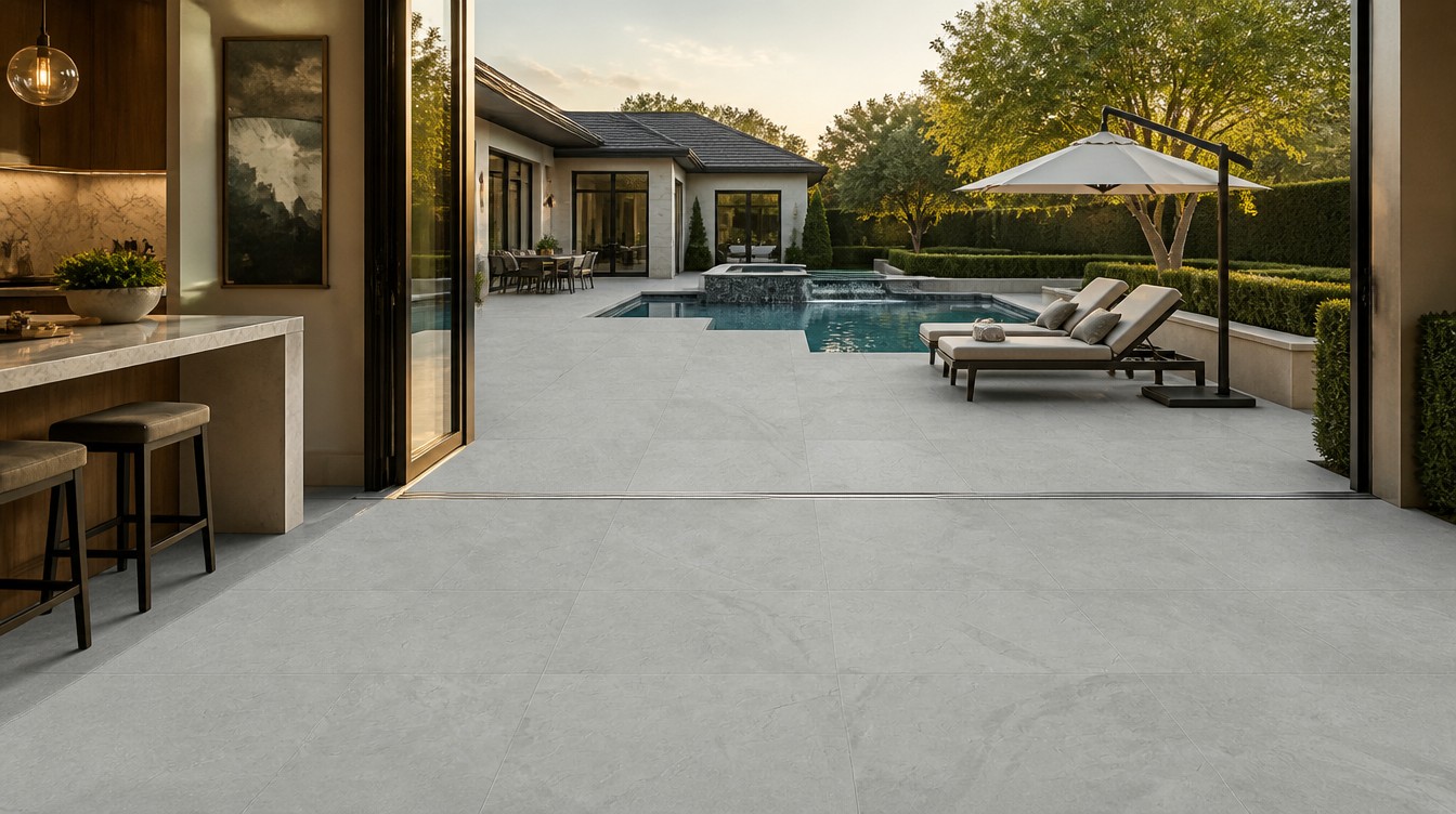 Montauk Grey installed project application.