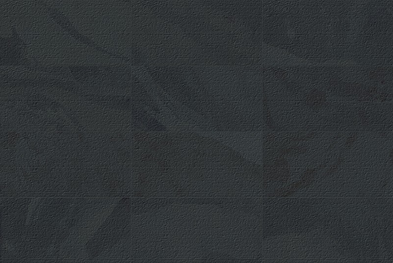 Atelier Combed Essence Montauk Black porcelain surface texture and color detail.