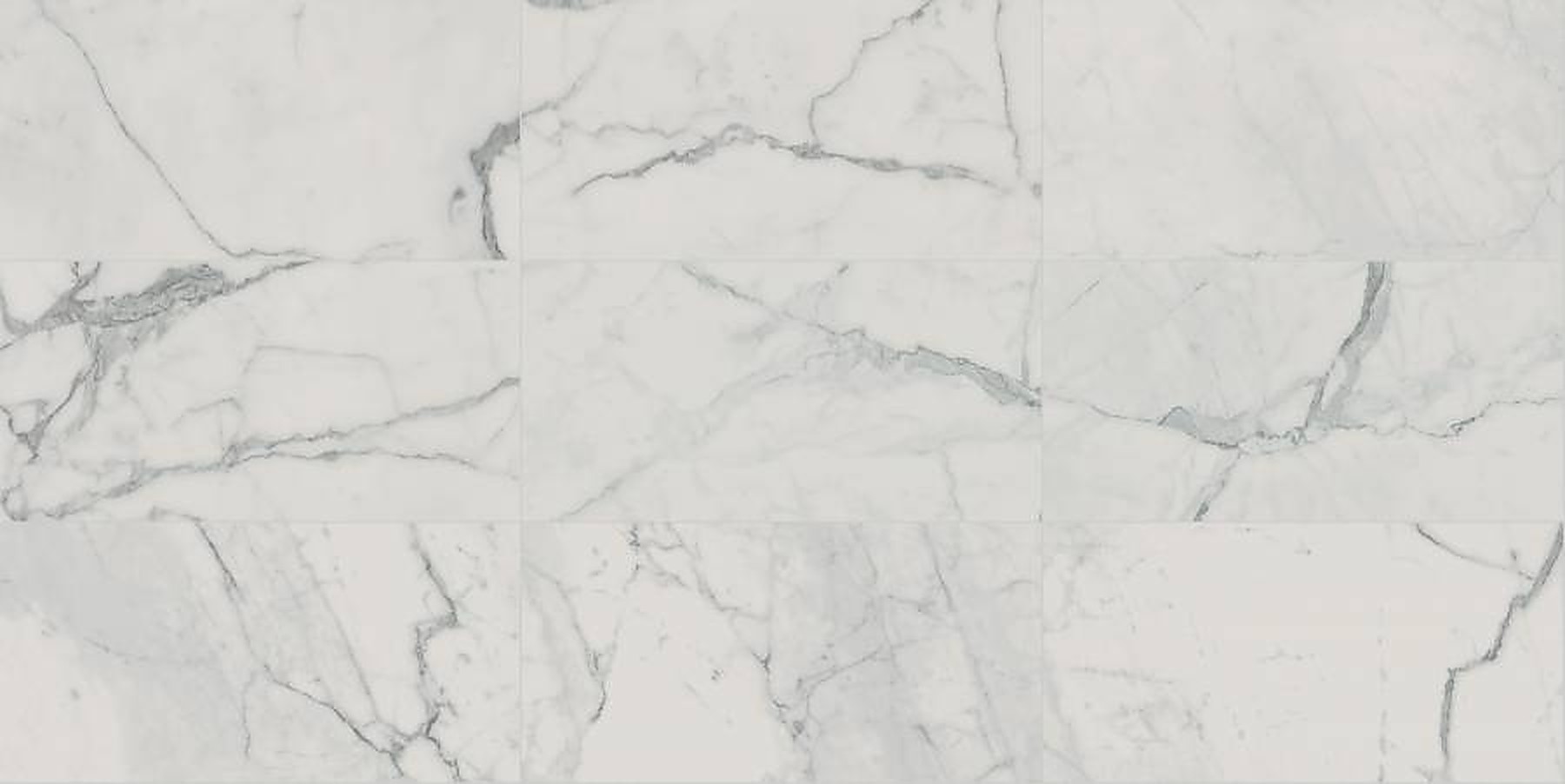 Charme Veined Statuario porcelain surface texture and color detail.