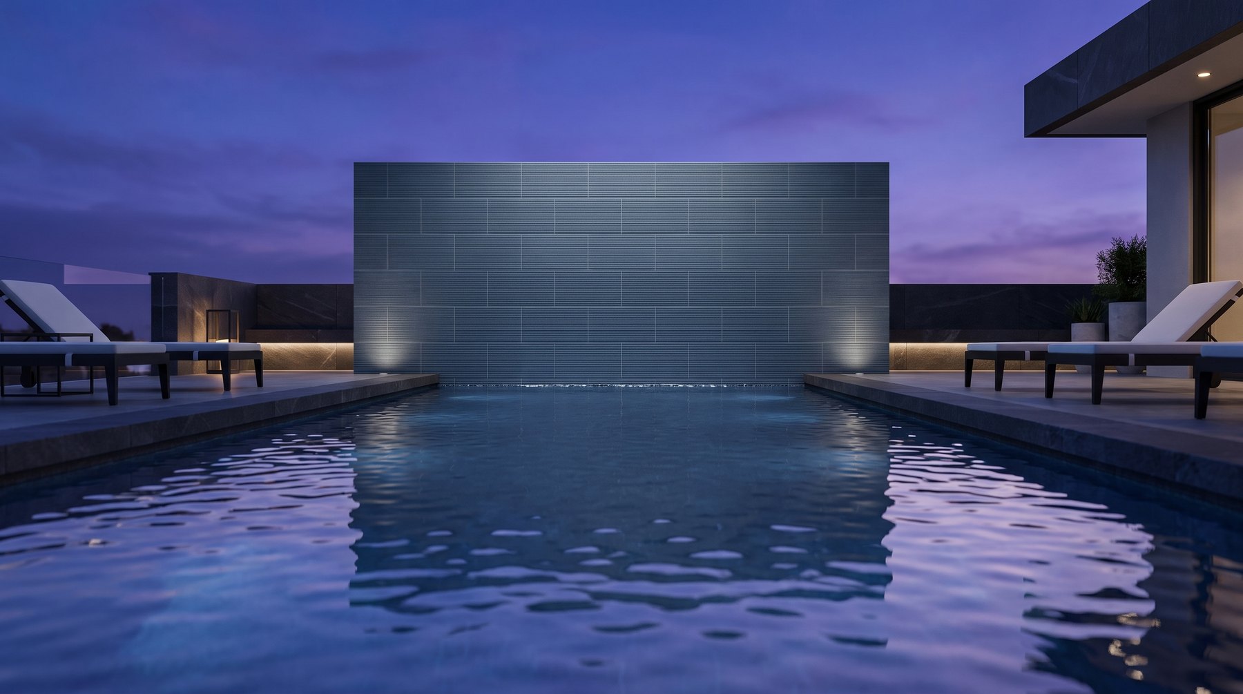 Deep blue-grey porcelain veneer collection surface preview.