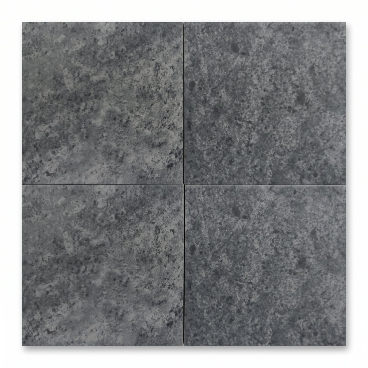 Batu Black 6x6 porcelain surface texture and color detail.