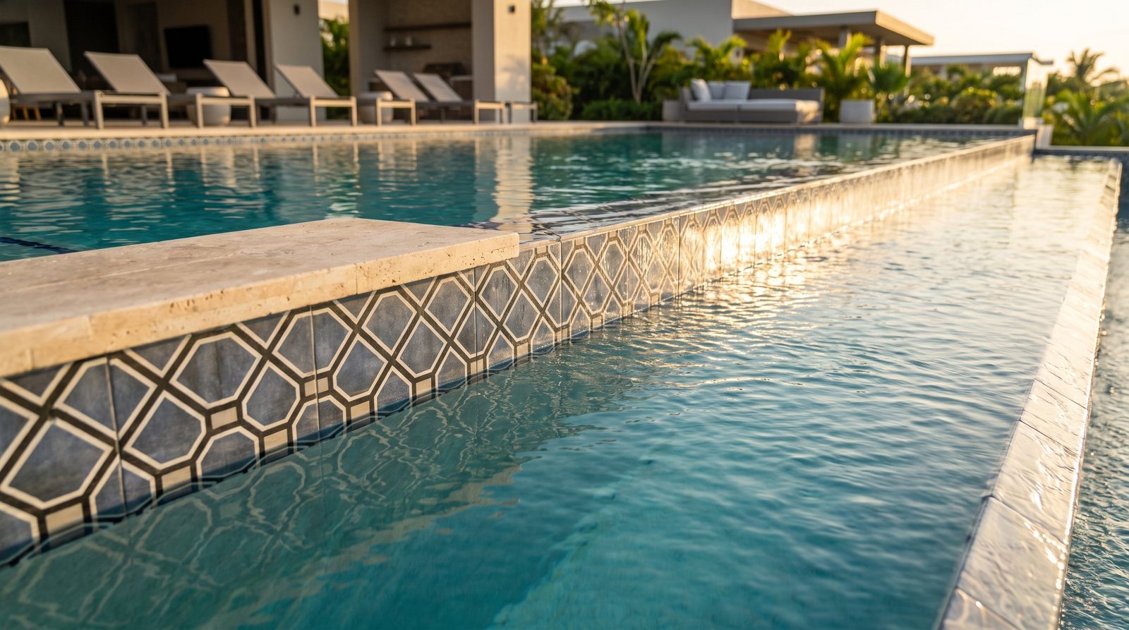 Patterned porcelain waterline tone collection surface preview.