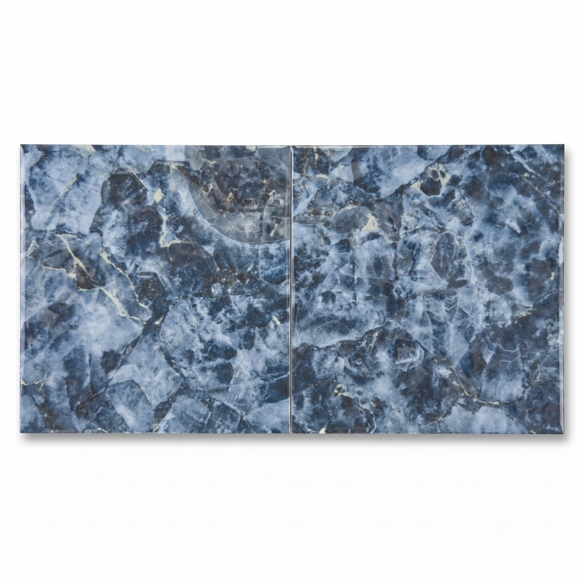 Reef Relief Indigo 6x6 porcelain surface texture and color detail.